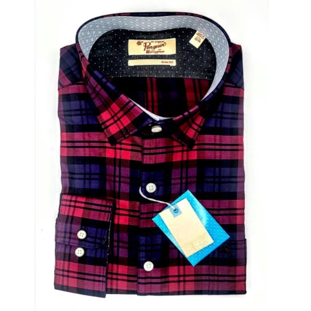 PENGUIN MUNSINGWEAR CORDOVAN MEN DRESS SLIM FIT SHIRT
